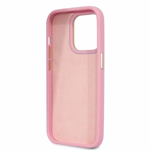 Guess Croco Collection Suojakuori iPhone 14 Pro:lle - vaaleanpunainen