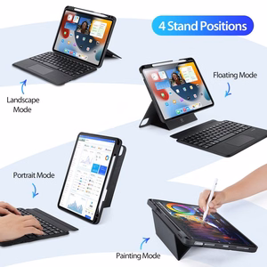 Dux Ducis DK -suojakuori langattomalla näppäimistöllä iPad 4/5/6 / iPad Pro 11 2018/2020/2021/2022 musta