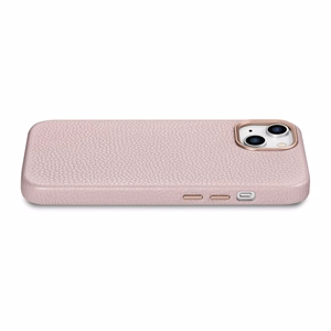 iCarer Litchi Premium Nahkakotelo iPhone 14 Plus Magneettinen nahkakotelo MagSafe Pink (WMI14220711-PK)