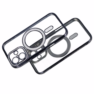 Bling MagSafe Suojakuori iPhone 17:lle musta