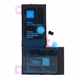 Akku iPhone X:lle 2716 mAh Blue Star HQ