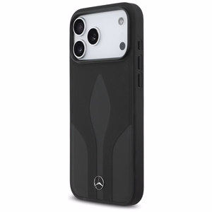 Mercedes Leather The Move MagSafe Suojakuori iPhone 17 Pro Max:lle - Musta