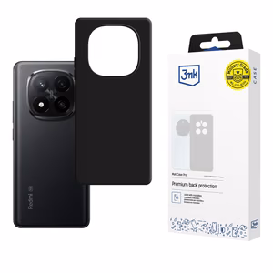 3mk Matt Case Pro Suojakuori Xiaomi Redmi Note 15 5G -puhelimelle - musta