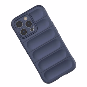 Magic Shield Kotelo tapauksessa iPhone 13 Pro Max joustava panssaroitu tapauksessa tummansininen
