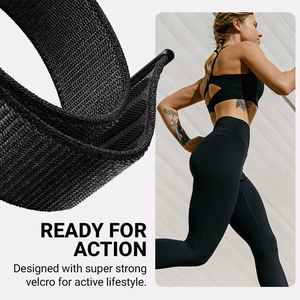 Crong Nylon Apple Watch sport band, 44/45/46/49 mm, Midnight Run