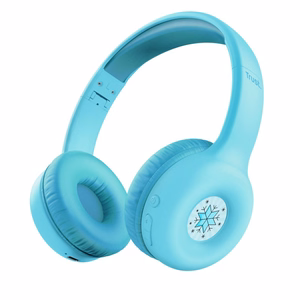 Trust Nouna langalliset ja langattomat sankakuulokkeet puheluille/musiikille USB Type-C Bluetooth sininen