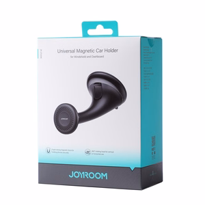 Joyroom JR-ZS356 yleiskäyttöinen magneettinen auton puhelinteline kojelautaan/ikkunaan - musta