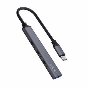 SAVIO AK-71 USB-C keskitin - 3 x USB-A 2.0, 1 x USB-A 3.0, 4-in-1, 5 Gbps