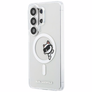 Karl Lagerfeld IML Peekaboo Choupette case for Samsung Galaxy S26 Ultra, with MagSafe, clear