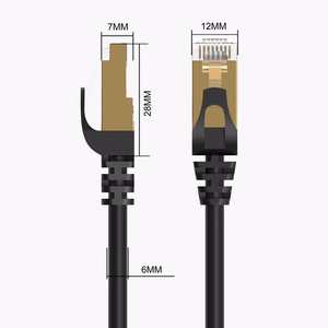 Orico PUG-C7 CAT7 10Gbps RJ45 Ethernet verkkokaapeli internet LAN pyöreä 30m - musta