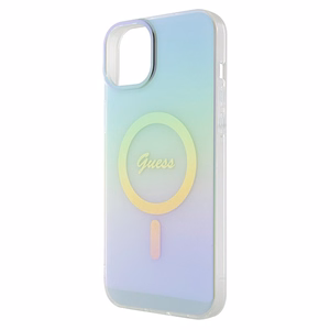 Guess GUHMP15MHITSQ iPhone 15 Plus 6,7 turkoosi/turkoosi kovakuori IML Iridescent MagSafe