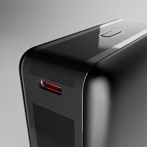 Powerbank SBS 20000mAh 65W PD AFC USB-C USB-A kannettavalle tietokoneelle, tabletille, älypuhelimelle - musta