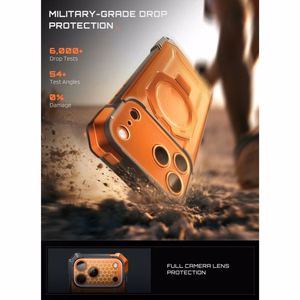 Supcase UB Grip Mag MagSafe -suojakuori iPhone 18 Pro Max / 17 Pro Max – oranssi