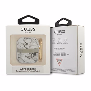 Guess GUA2HCHMAG AirPods-suoja harmaa/harmaa Marble Strap Collection -mallisto