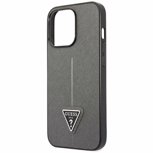 Guess GUHCP14LPSATLG iPhone 14 Pro 6.1 "hopea / hopea kovakotelo SaffianoTriangle Logo SaffianoTriangle Logo