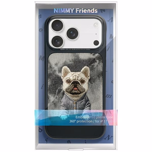 Nimmy Gentle Pets Series Dog MagSafe Suojakuori iPhone 17 Pro - Musta