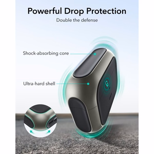 ESR Orbit HaloLock MagSafe Case for AirPods Pro 3 - Gray & Black