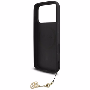Guess 4G Charms Collection MagSafe Suojakuori iPhone 17 Prolle - musta