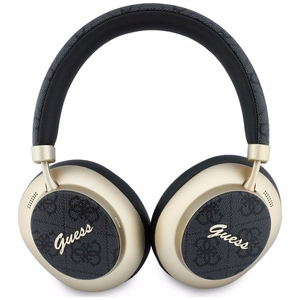 Wireless headphones Guess ENC 4G Gold Script Metal black
