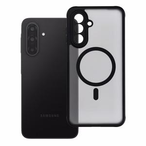 Suojakuori Samsung A17:lle Full Matte Mag Cover yhteensopiva MagSafe musta