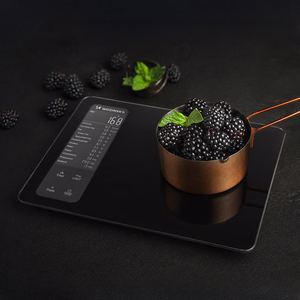 Wozinsky WIK-16 Smart Kitchen Scale with Digital Display, Bluetooth App - Black