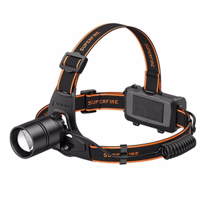 Superfire HL71 otsalamppu, 500 lm, USB, 5 tilaa