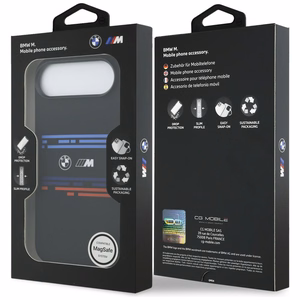 BMW M Silicon Horizontal Line MagSafe Case for iPhone Air - Black