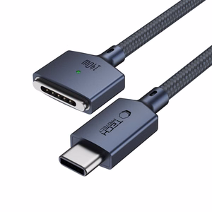 Tech-Protect MMC01 Ultraboost USB-C / MagSafe 3 140W 300cm kaapeli mallille MacBook, tummansininen
