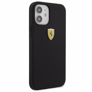 Ferrari FESSIHCP12SBK iPhone 12 mini 5.4" black/black hardcase On Track Silicone