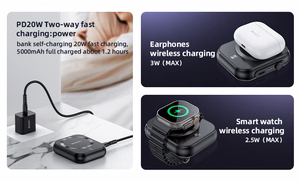 Benks Power bank 5000mAh YP59 3 in 1 - Type C - magnetic, induction 15W black
