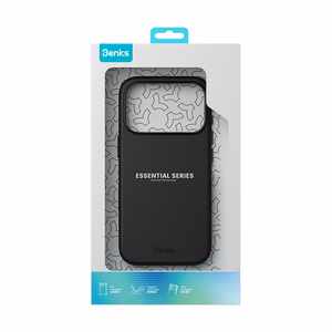 Benks Magnetic Vita Pro -silikonisuojakuori (C.K.QY.AP.BK.0072) iPhone 18 Pro / 17 Pro -puhelimille, musta, kameran ohjauspainikkeella