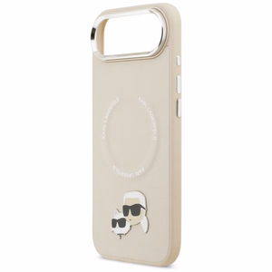 Karl Lagerfeld Karl & Choupette Pins MagSafe Case for iPhone Air - Beige