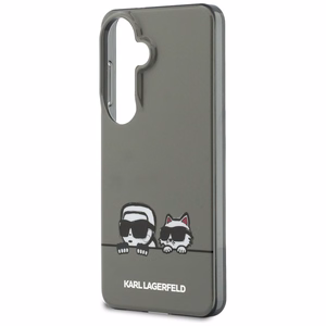 Karl Lagerfeld suojakuori IML Peekaboo Karl ja Choupette MagSafe Samsung Galaxy S26:lle musta