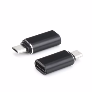 Sovitin Type C (naaras) - Micro USB (uros) musta