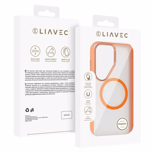 Liavec Soft Suojakuori Metal Frame Samsung Galaxy S26 Ultra:lle oranssi