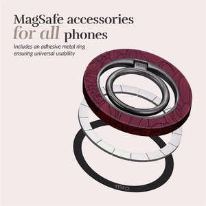 MIO Berry Blooms Magsafe suojakuori rengaspidikkeellä