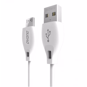 Dudao L4SM USB-A / micro USB kaapeli 2A 1m - valkoinen