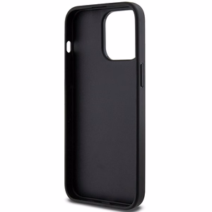Karl Lagerfeld Gripstand Saffiano Choupette Pins -suojakuori iPhone 13 Pro / 13:lle - musta