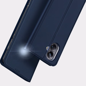 Dux Ducis Skin Pro suojakuori Xiaomi Redmi A1+:lle läppäsuojus korttilokerolla lompakko jalusta musta