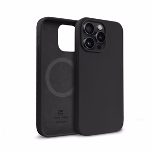 Crong Color Cover Magnetic MagSafe suojakuori iPhone 15 Pro -laitteelle, musta