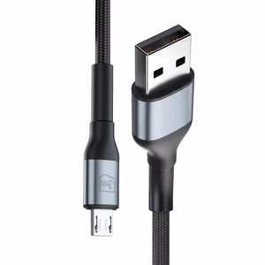 3mk Hyper Cable N-SERIES USB-A / MicroUSB 1m 5V/2.4A 12W - musta