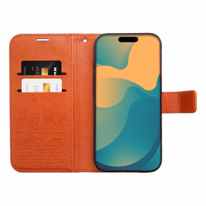 MEZZO Book Suojakuori IPHONE 17 kissat ruskea