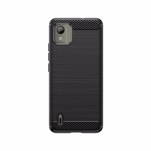 Carbon Case silikoninen suojakuori Nokia C110:lle - musta
