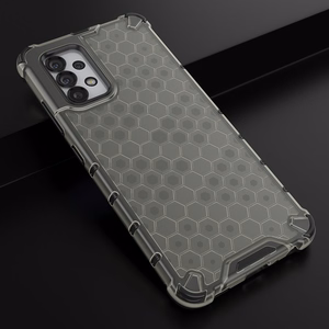 Honeycomb tapauksessa panssaroitu kansi geelirunko Samsung Galaxy A03s (166.5) musta