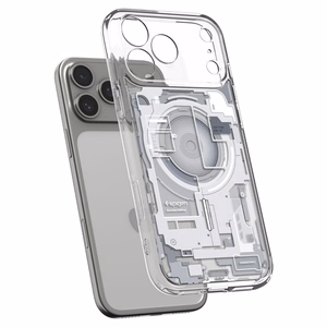 Spigen Ultra Hybrid MagSafe Zero One -suojakuori iPhone 18 Pro Max / 17 Pro Max -malleille, valkoinen