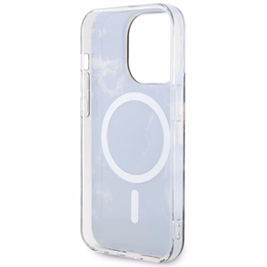 Guess GUHMP14LHTMRSK iPhone 14 Pro 6.1 musta/musta suojakuori Golden Marble MagSafe