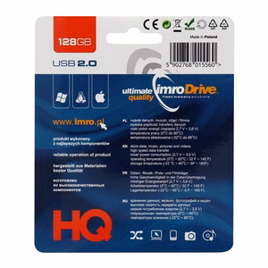 IMRO USB-muistitikku BLACK 128GB USB2.0