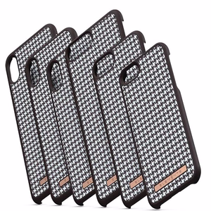 Nordic Elements Saeson Idun Pattern 2 suojakuori laitteelle iPhone XS Max, tummanruskea