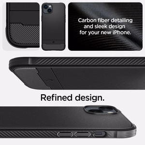 Spigen Rugged Armor Mag Case MagSafe -kotelo iPhone 14:lle - Matta musta