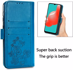 Case Flower Book Samsung A155 A15 4G/A156 A15 5G blue